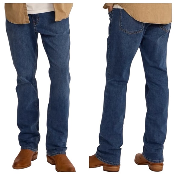 TECOVAS Premium Relaxed Fit Denim Jeans 40x32 MedWash Western Cowboy Rodeo Ranch - Picture 1 of 9